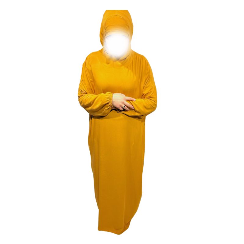 Abaya de prière avec cagoule - Taille unique- 100% coton - Soundouss