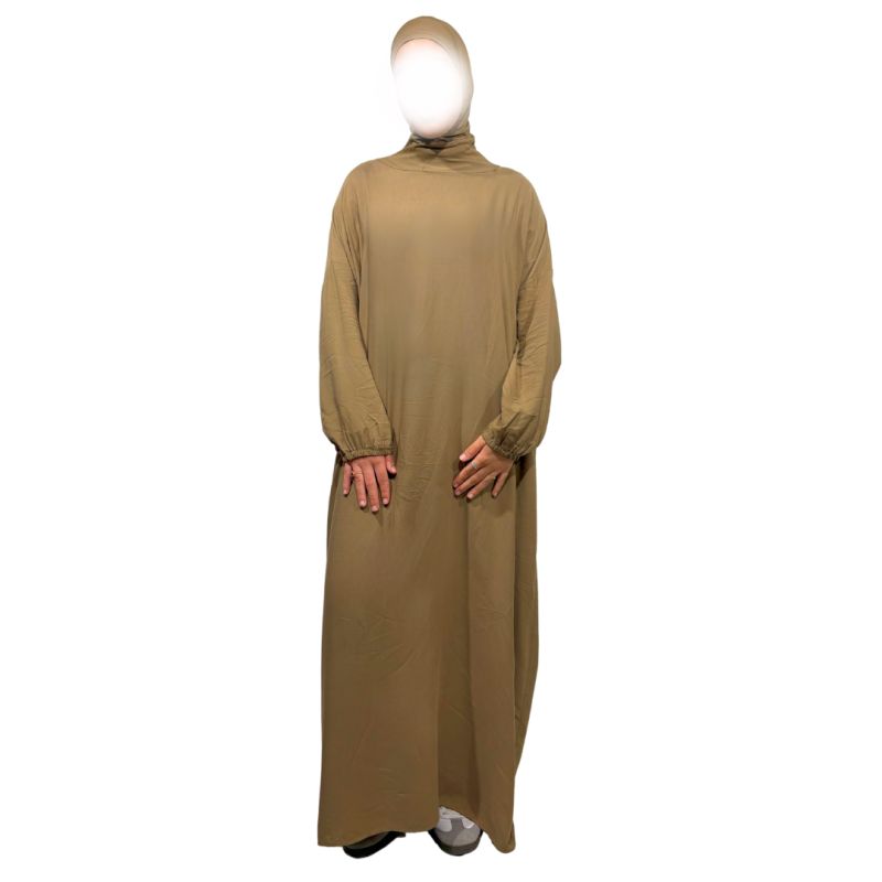 Abaya de prière avec cagoule - Taille unique- 100% coton - Soundouss