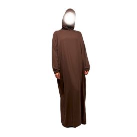 Abaya de prière avec cagoule - Taille unique- 100% coton - Soundouss