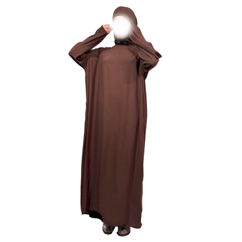 Abaya de prière avec cagoule - Taille unique- 100% coton - Soundouss