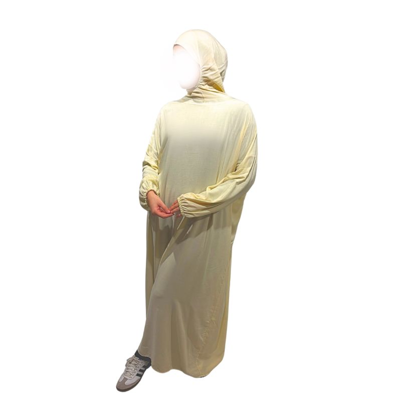 Abaya de prière avec cagoule - Taille unique- 100% coton - Soundouss