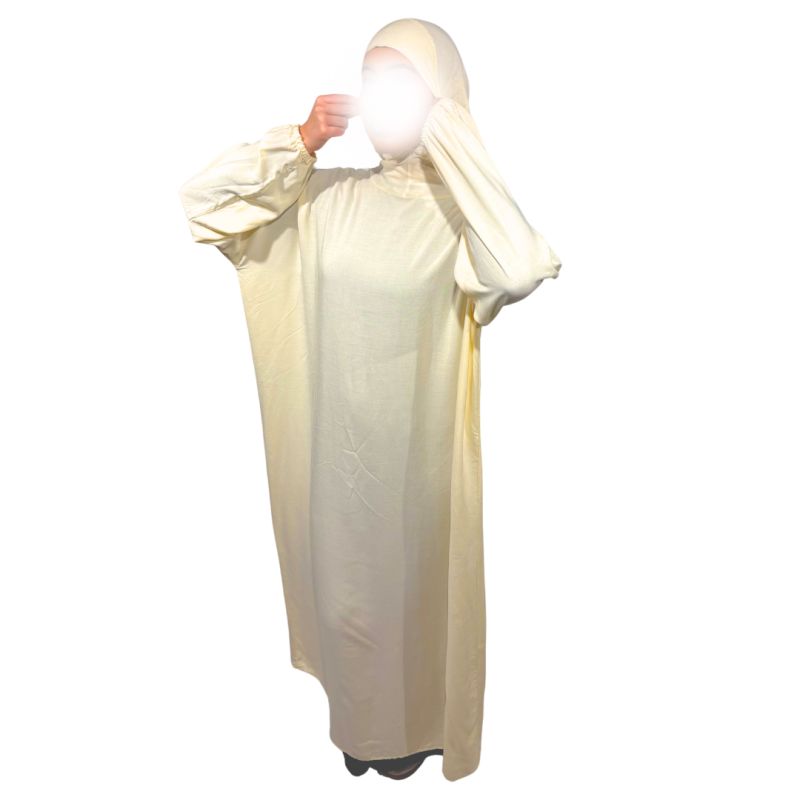 Abaya de prière avec cagoule - Taille unique- 100% coton - Soundouss