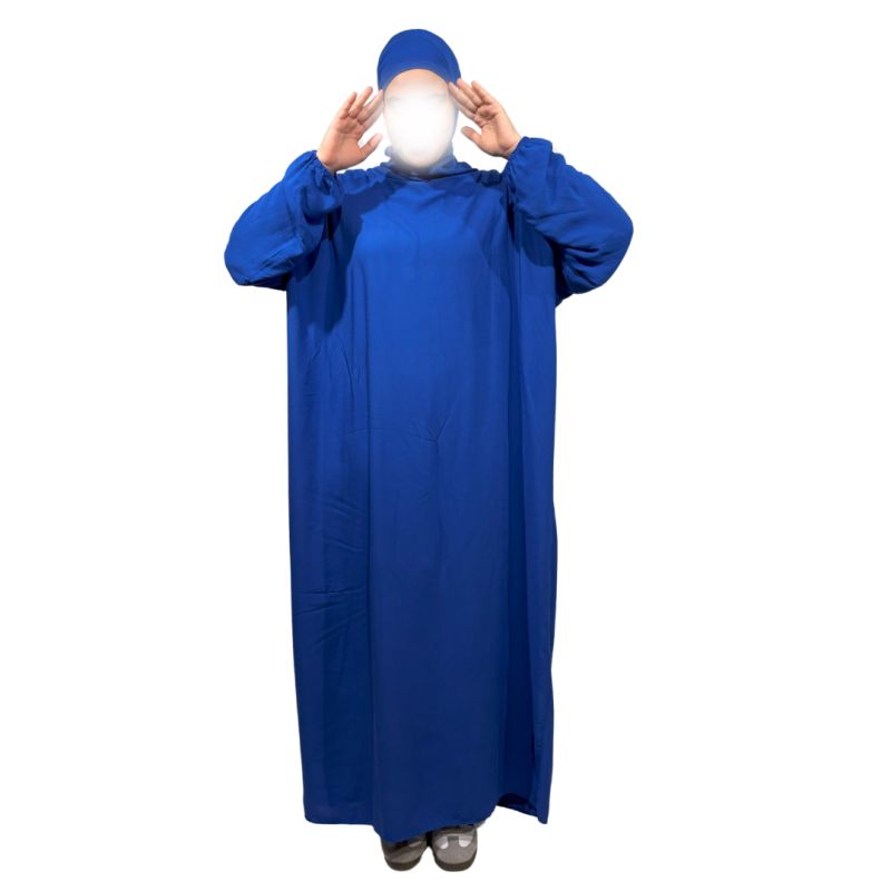 Abaya de prière avec cagoule - Taille unique- 100% coton - Soundouss