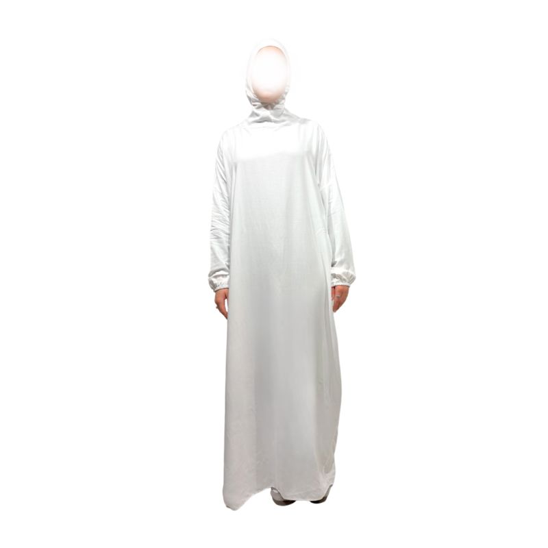 Abaya de prière avec cagoule - Taille unique- 100% coton - Soundouss