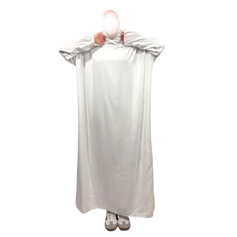 Abaya de prière avec cagoule - Taille unique- 100% coton - Soundouss