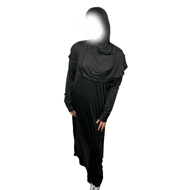 copy ofcopy ofAbaya Papillon - Noir - Microfibre Léger - Jamila
