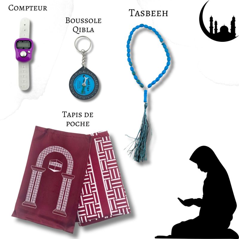 copy ofTapis de Prière Rose, Adulte Personnalisable - Velours Uni - Dimensions 69 x 107 cm
