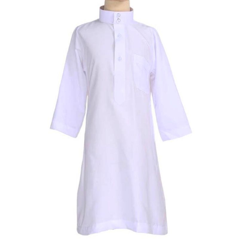 Qamis Enfant Blanc - de 4 à 15 ans