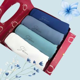 Coffret cadeau voile: 4 Voiles en Soie de Médine pour une Élégance Intemporelle