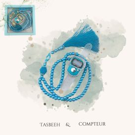 Petit dhikr: chapelet 99 perles, compteur digital.