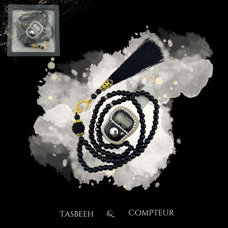 copy ofMini pack dhikr : Tasbeeh 99 perles, compteur et porte clé de la Mecque.