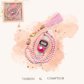 copy ofMini pack dhikr : Tasbeeh 99 perles, compteur et porte clé de la Mecque.