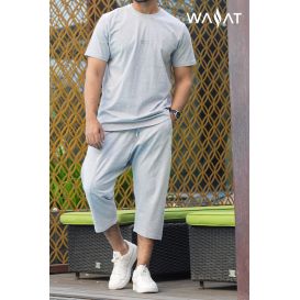 Ensemble COMBO Gris: T-Shirt et Pantacourt - Wassat