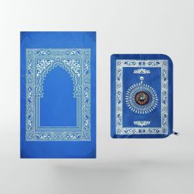 Tapis de Prière - Voyage - Format de Poche avec Boussole - Zipper