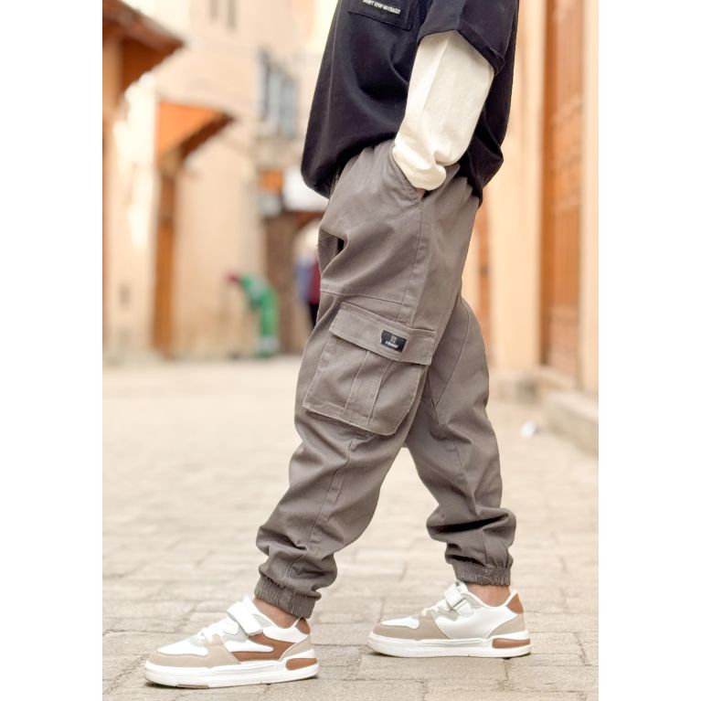 Sarouel Cargo Enfant Aswaf - Pant Pour Petits Musulmans