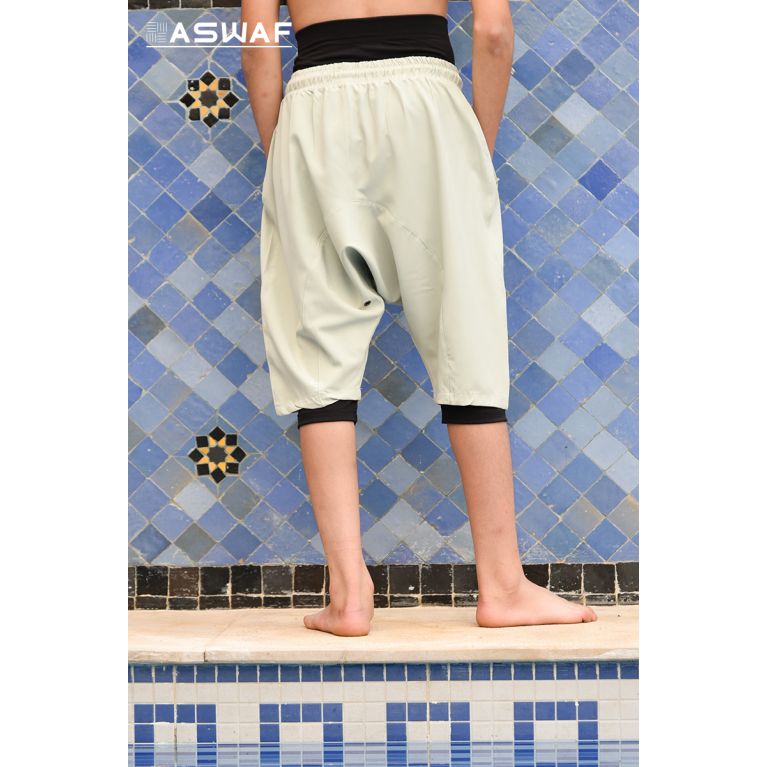 Short de Bain Garçon Aswaf – Sarouel Pudique 6 à 10 ans Short de Bain Garçon Aswaf – Sarouel Pudique 6 à 10 ans
