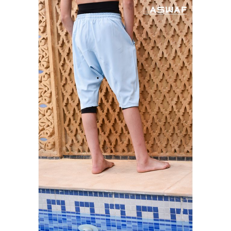 Short de Bain Garçon Aswaf – Sarouel Pudique 6 à 10 ans Short de Bain Garçon Aswaf – Sarouel Pudique 6 à 10 ans