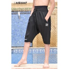 Short de Bain Garçon Aswaf – Sarouel Pudique 6 à 10 ans