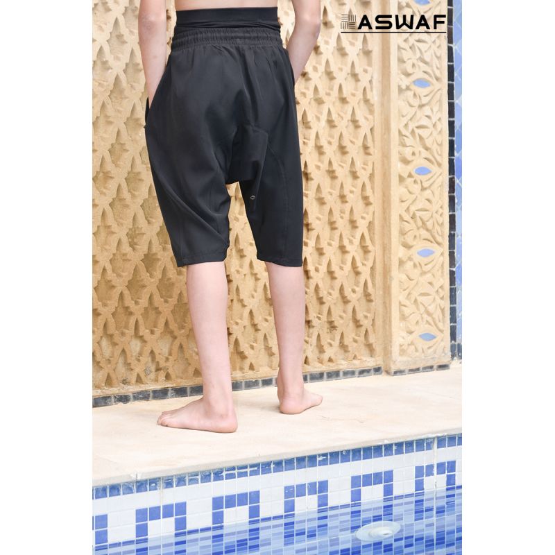 Short de Bain Garçon Aswaf – Sarouel Pudique 6 à 10 ans