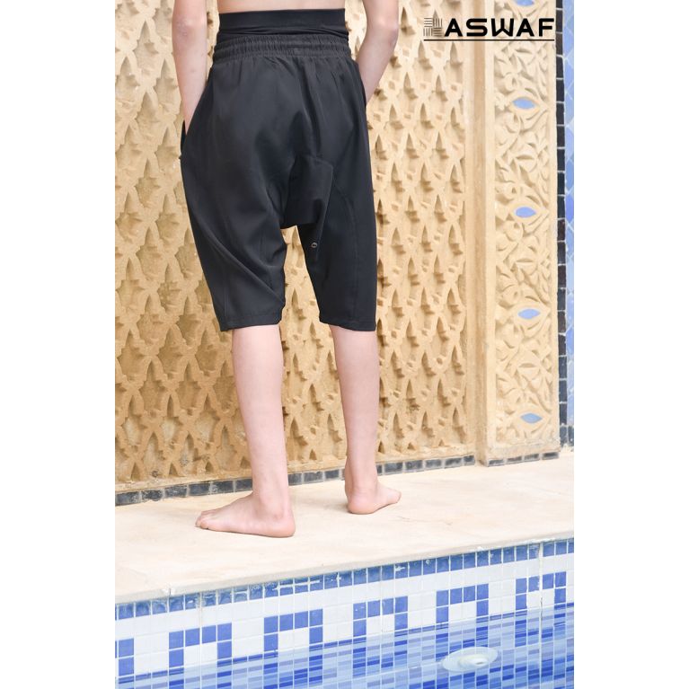 Short de Bain Garçon Aswaf – Sarouel Pudique 6 à 10 ans Short de Bain Garçon Aswaf – Sarouel Pudique 6 à 10 ans