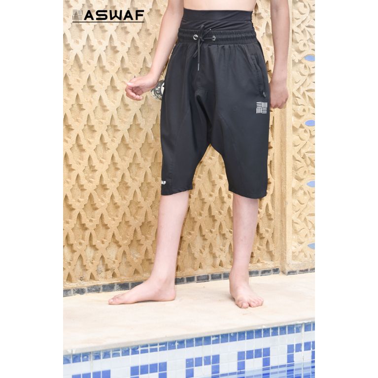 Short de Bain Garçon Aswaf – Sarouel Pudique 6 à 10 ans Short de Bain Garçon Aswaf – Sarouel Pudique 6 à 10 ans