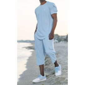 Ensemble IGO Homme - Sarouel Cargo et T-Shirt : Qaba’il