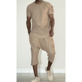 Ensemble IGO Homme - Sarouel Cargo et T-Shirt : Qaba’il