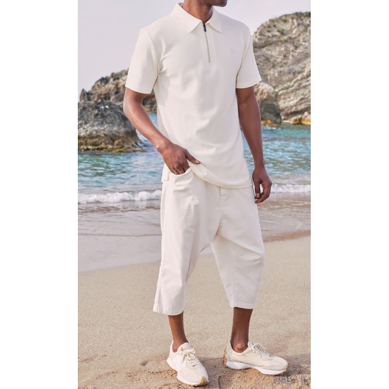 Saroual Été - Bermuda Cotton Stretch S25 - Qaba'il