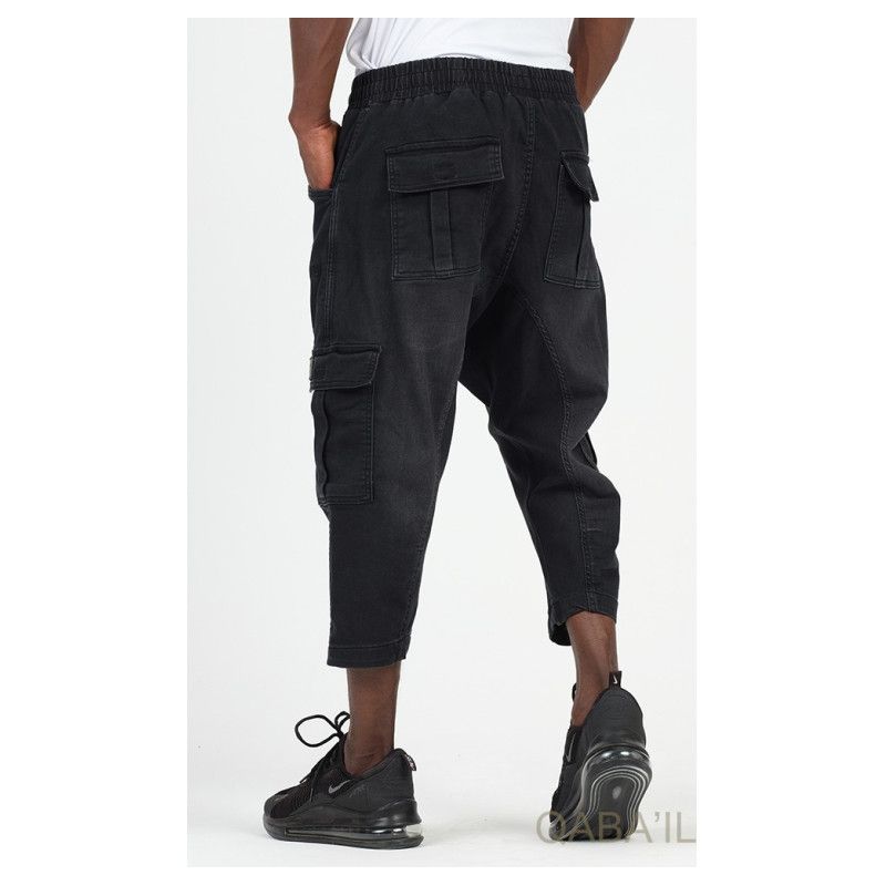 Pantacourt Cargo Jean Stretch - Qaba'il