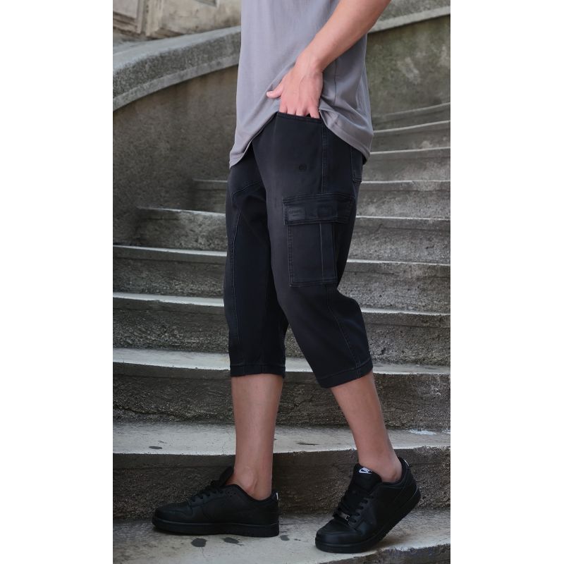 Pantacourt Cargo Jean Stretch - Qaba'il