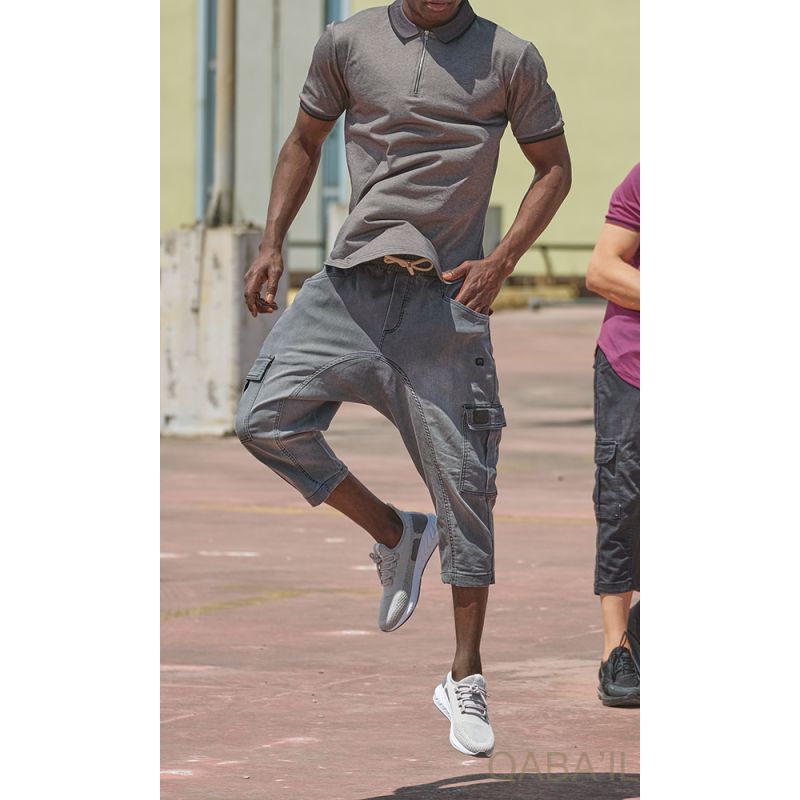 Pantacourt Cargo Jean Stretch - Qaba'il