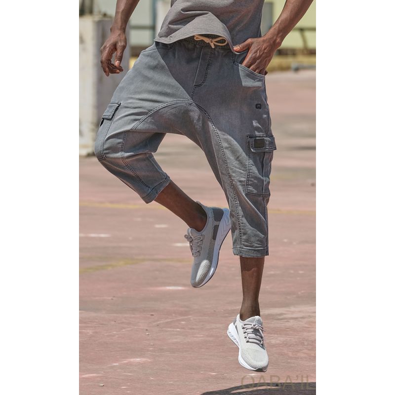 Pantacourt Cargo Jean Stretch - Qaba'il
