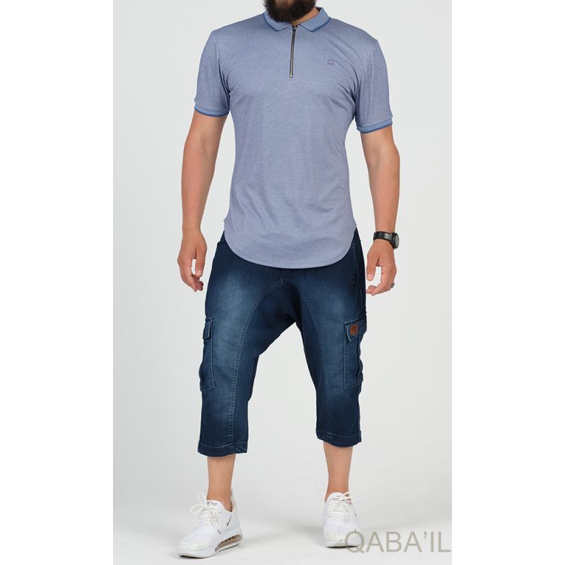 Pantacourt Cargo Jean Stretch - Qaba'il
