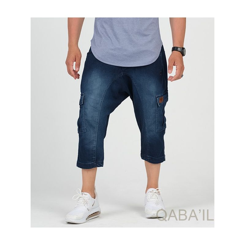 Pantacourt Cargo Jean Stretch - Qaba'il