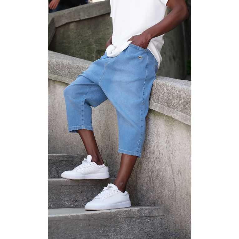 Bermuda Jean Stretch Homme - Coupe droite, tissu résistant, 4 coloris - Qaba'il Bermuda Jean Stretch Homme - Coupe droite, tissu résistant, 4 coloris - Qaba'il