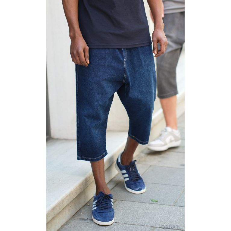 Bermuda Jean Stretch Homme - Coupe droite, tissu résistant, 4 coloris - Qaba'il Bermuda Jean Stretch Homme - Coupe droite, tissu résistant, 4 coloris - Qaba'il
