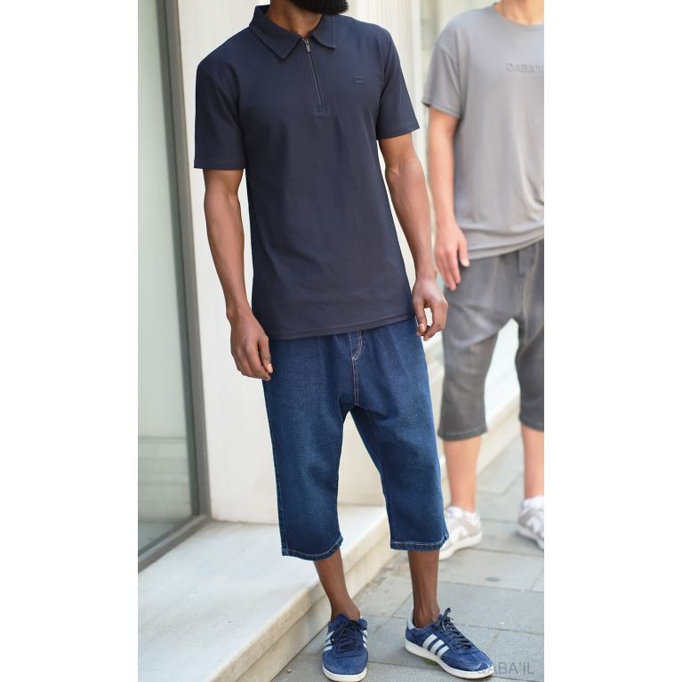 Bermuda Jean Stretch Homme - Coupe droite, tissu résistant, 4 coloris - Qaba'il Bermuda Jean Stretch Homme - Coupe droite, tissu résistant, 4 coloris - Qaba'il