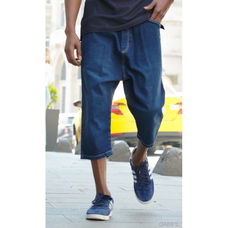 Bermuda Jean Stretch Homme - Coupe droite, tissu résistant, 4 coloris - Qaba'il Bermuda Jean Stretch Homme - Coupe droite, tissu résistant, 4 coloris - Qaba'il