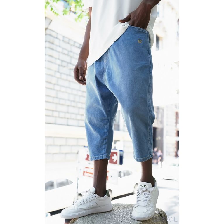 Bermuda Jean Stretch Homme - Coupe droite, tissu résistant, 4 coloris - Qaba'il Bermuda Jean Stretch Homme - Coupe droite, tissu résistant, 4 coloris - Qaba'il