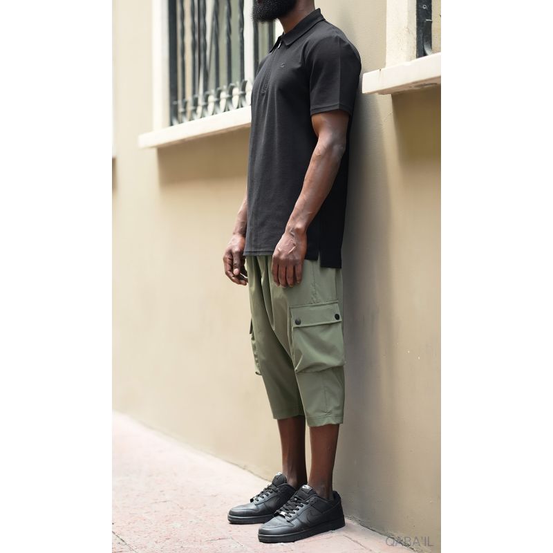 Pantacourt Cargo TREK Homme – Tissu technique léger, style Bootcamp été - Qaba'il