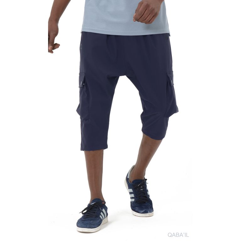 Pantacourt Cargo TREK Homme – Tissu technique léger, style Bootcamp été - Qaba'il Pantacourt Cargo TREK Homme – Tissu technique léger, style Bootcamp été - Qaba'il
