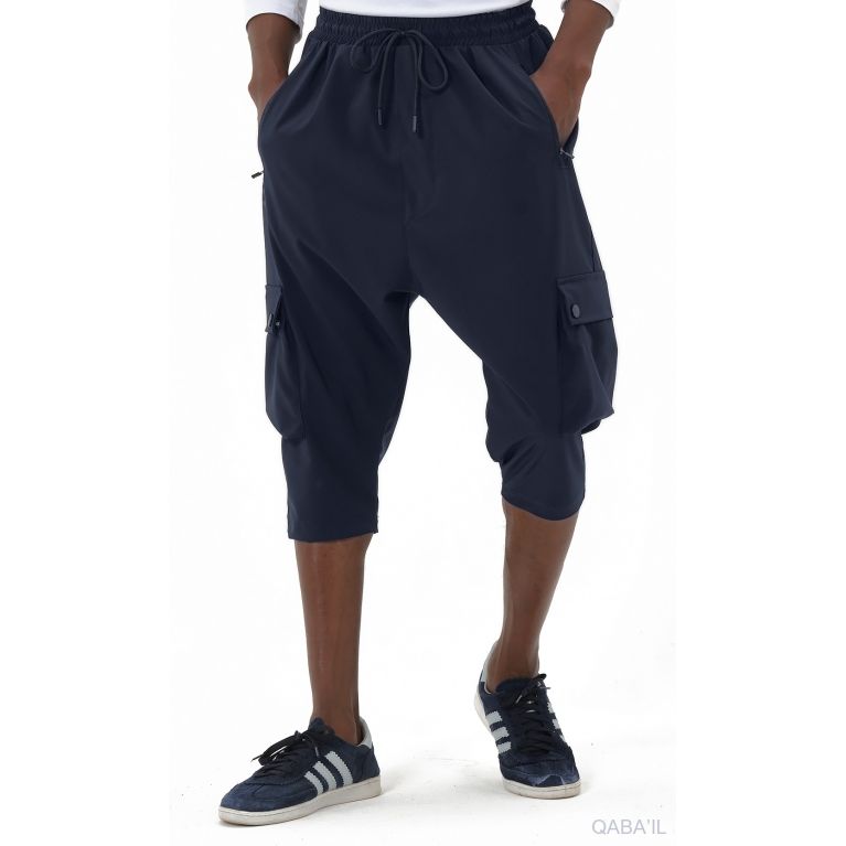Pantacourt Cargo TREK Homme – Tissu technique léger, style Bootcamp été - Qaba'il Pantacourt Cargo TREK Homme – Tissu technique léger, style Bootcamp été - Qaba'il