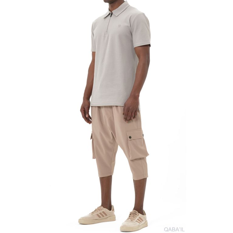 Pantacourt Cargo TREK Homme – Tissu technique léger, style Bootcamp été - Qaba'il