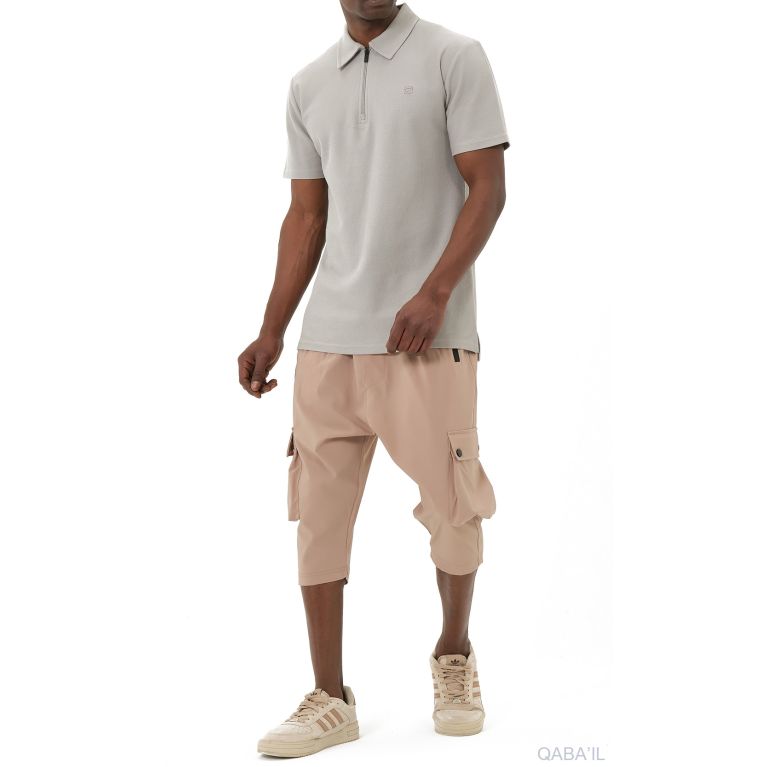 Pantacourt Cargo TREK Homme – Tissu technique léger, style Bootcamp été - Qaba'il
