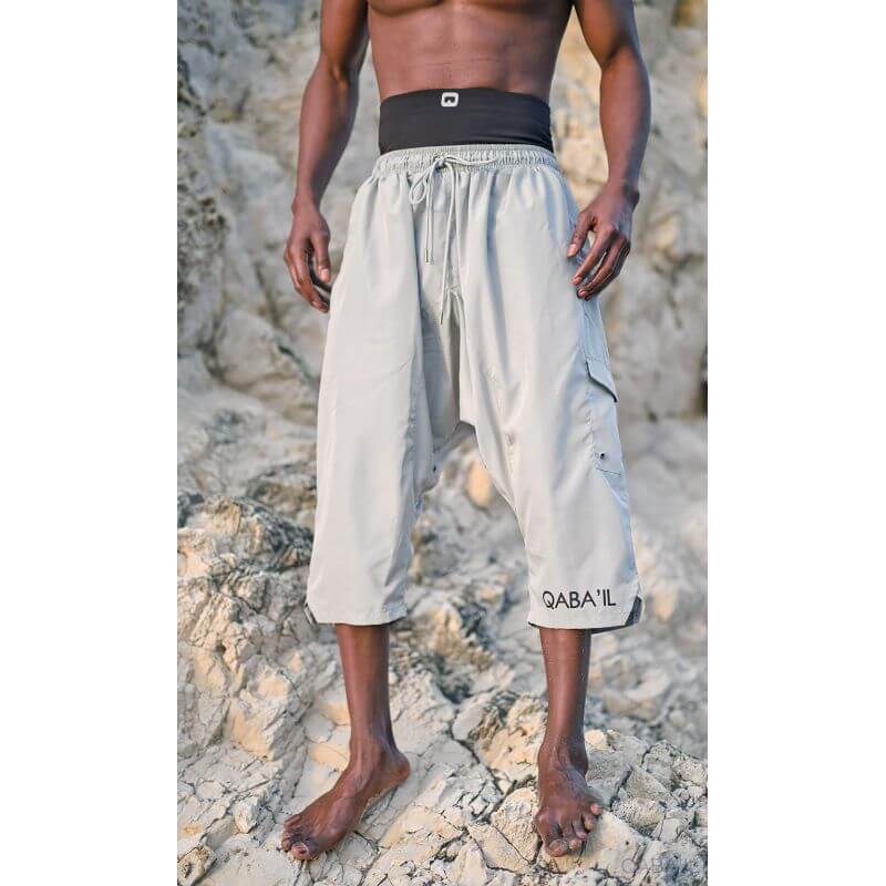 QABA’IL Muslim Men’s Swim Sarouel – Modestwear with Awrah Cover, Fast Dry, Loose Fit