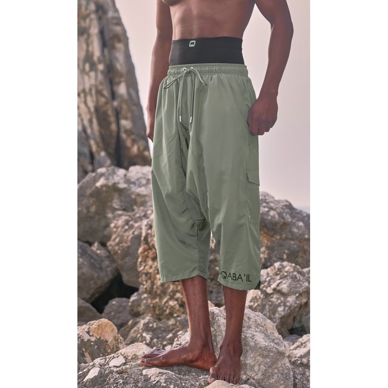 Sarouel de Bain Homme Musulman QABA’IL – Avec Cache-‘Awra, Séchage Rapide Sarouel de Bain Homme Musulman QABA’IL – Avec Cache-‘Awra, Séchage Rapide