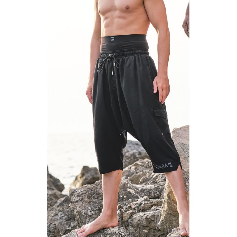 QABA’IL Muslim Men’s Swim Sarouel – Modestwear with Awrah Cover, Fast Dry, Loose Fit QABA’IL Muslim Men’s Swim Sarouel – Modestwear with Awrah Cover, Fast Dry, Loose Fit