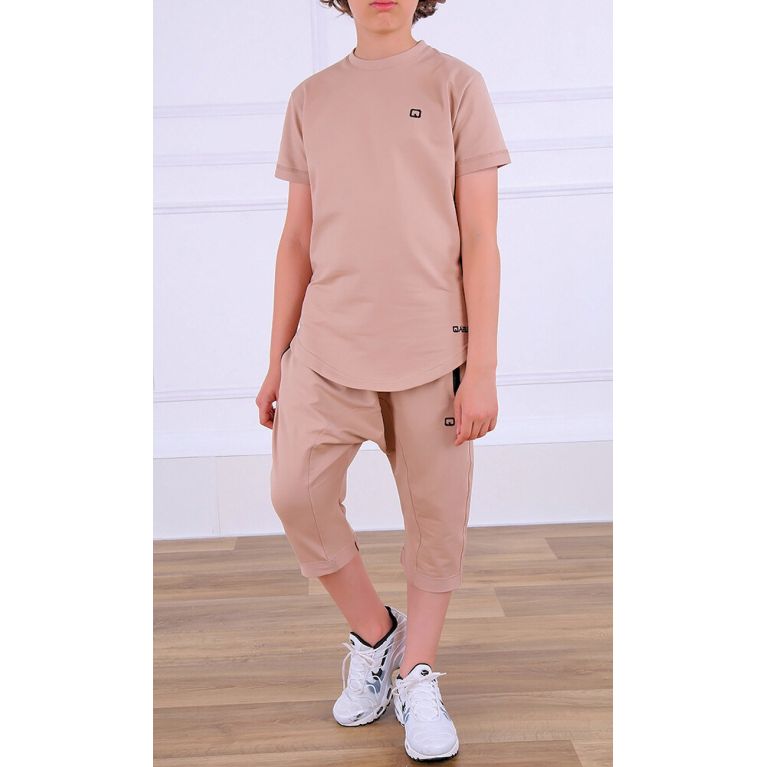 Ensemble Nautik Kid - Sarouel + T-Shirt de 3 à 16 ans - Noir - Qaba'il