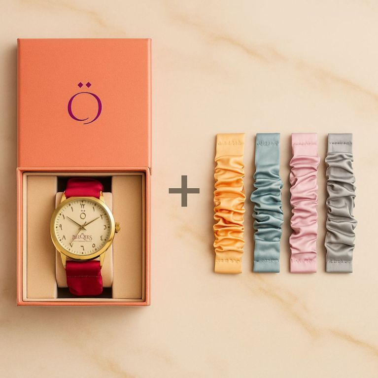 Montre Femme Chiffres Arabes – Boîte Cadeau avec 4 Bracelets Interchangeables Montre Femme Chiffres Arabes – Boîte Cadeau avec 4 Bracelets Interchangeables