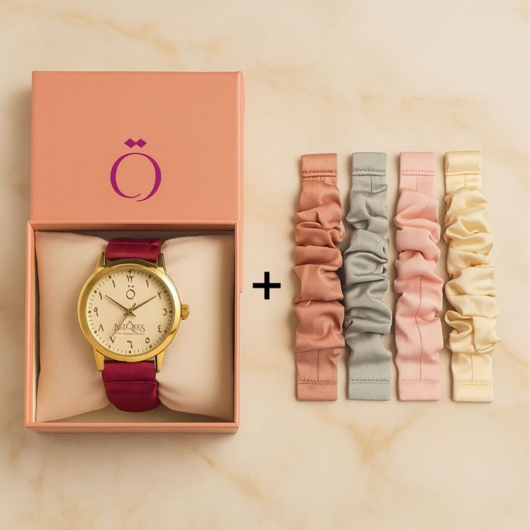 Montre Femme Chiffres Arabes – Boîte Cadeau avec 4 Bracelets Interchangeables Montre Femme Chiffres Arabes – Boîte Cadeau avec 4 Bracelets Interchangeables